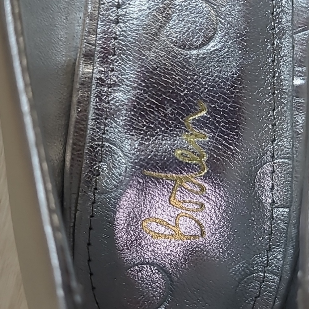 Boden Elegant Silver Women's Shoes with Pearl Detail Size 39/8 - Picture 7 of 9